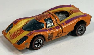 Vintage 1973 Redline Hot Wheels Porsche 917 Orange Flying Colors Hong Kong HK - Picture 1 of 6