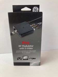 **NEW**GE Pro Series RF Modulator With S-Video  (38806) FOR DVD, BLU-RAY, GAMES - Picture 1 of 7