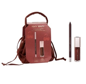 Fenty Beauty Chocolate Cherriez 2 Piece Lip Set & Pouch - Limited Edition   - Picture 1 of 3