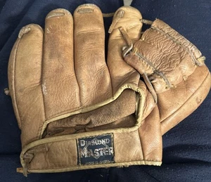 Vintage echtes Rindsleder #S-101 Little League Baseball Handschuh Japan Dianond Mast - Bild 1 von 8