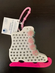 Bath & Body Works Scentportable Pink Ice Skates Holiday Rubber Loop Car Scent - Picture 1 of 2