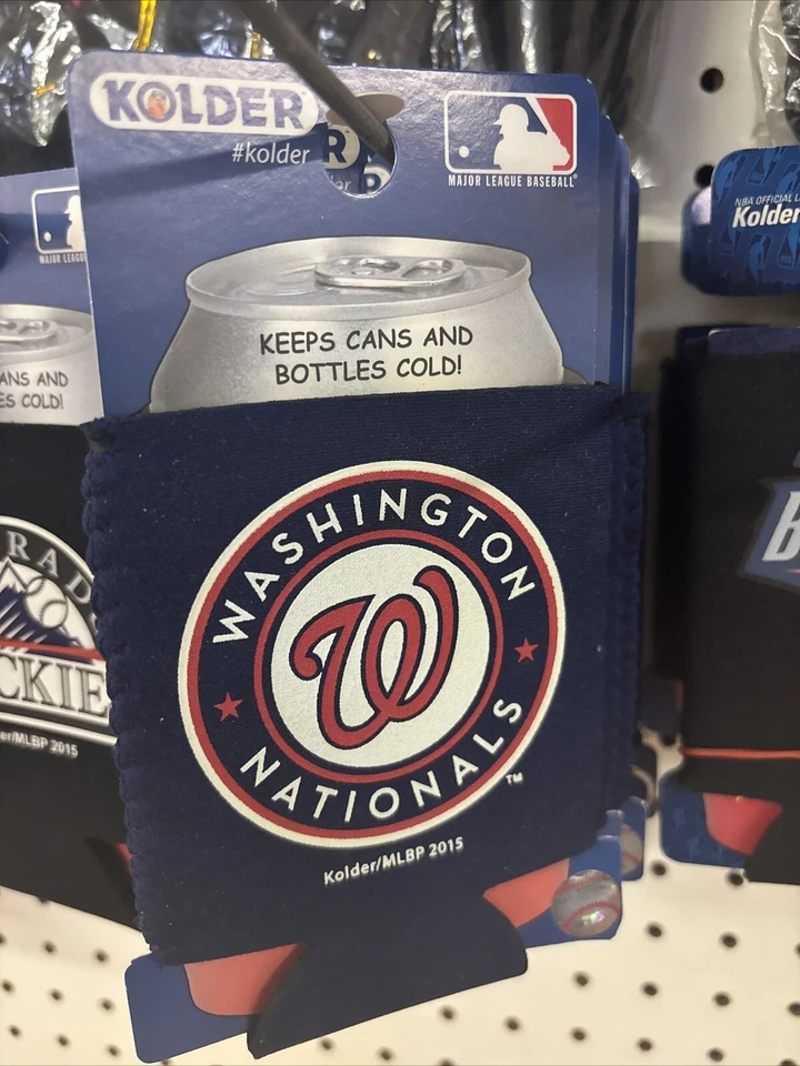 Washington Nationals MLB Béisbol Aislador de Bebidas Frías Equipo Logo Deportes Foto 1 de 1