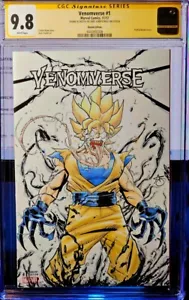 VENOMVERSE #1 Blank Dragon Ball z CGC 9.8 Venomized Goku di Greg Kirkpatrick - Foto 1 di 2