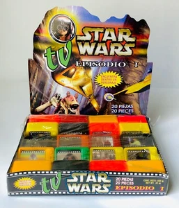 Vintage 1999 Star Wars TV CANDY, Store Counter Display, FULL BOX 20 Container - Picture 1 of 11