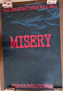 ROLLED MISERY 1990 MOVIE POSTER 27x41 JAMES CAAN KATHY BATES - Picture 1 of 4