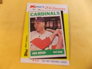 1982 Topps Kmart MVP Series - #6 - Ken Boyer - St. Louis Cardinals 1964 MVP - Picture 1 of 2