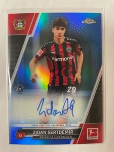 2021-22 Topps Cromo Bundesliga - "Blue Refractor" AUTÓGRAFO Zidan Sertdemir - Imagen 1 de 2