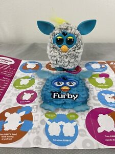 Vintage Furby Hasbro 2012 Electronic Interactive Gray Blue Tested Collectible