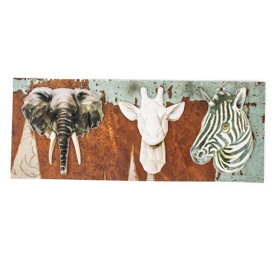 7Gypsies 7g25155 Trinkets Puffy Stickers Animal Heads NEW