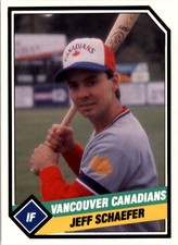1989 Vancouver Canadians CMC #24 Jeff Schaefer