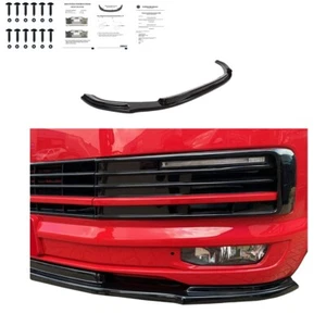 Labio delantero alerón delantero compatible con VW Transporter T6 2015 a 2019 v2 ABE - Imagen 1 de 8
