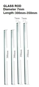 Glass Stirring Rods 12" 13.8" (7mm) Diameter for Lab, Kitchen, Science 4/Pack - Picture 1 of 10