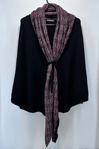 Sol Gloria 100% Baby Alpaca Wool Cape Shawl Made In Peru Witchy Whimisgoth EUC - Picture 1 of 10