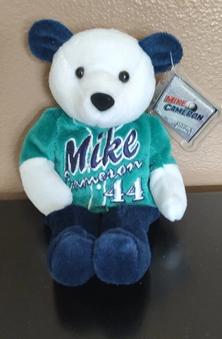 NEW Mike Cameron #44 Plush Beanie Bear Seattle Mariners Salvino's Bammers Cover