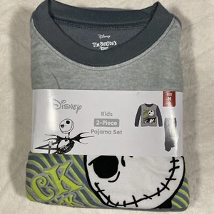 Disney Kids M Nightmare Before Christmas PJ’s Long Sleeve Pants 2pc Set Fleece - Picture 1 of 4
