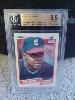 1990 Fleer Update Frank Thomas #87 BGS 9.5 Gem Mint - Image 1 of 2