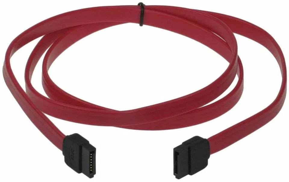 EXTRA LONG SATA Data Cable SATA-III 3 HDD SSD DVD Serial ATA Cable 100cm 1m NEW  - image 1 of 1