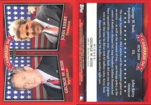 2008 Topps #HCM-2004 George W. Bush / John Kerry - Near Mint