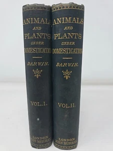Variation of Animals & Plants Under Domestication 2 Vols Charles Darwin HC 1888 - Picture 1 of 7