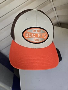 Cappello berretto camionista snapback BUC-EE's Texas Est 1982 arancione marrone promo novità logo - Foto 1 di 4