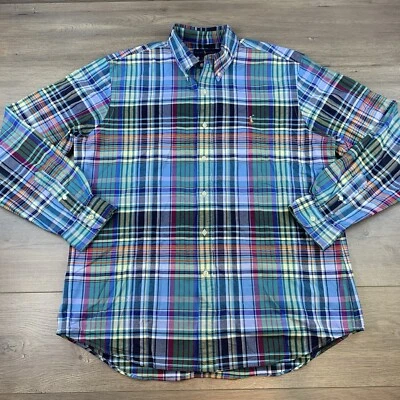 Camisa Oxford Ralph Lauren Manga Larga Abotonada Elastizada Para Hombre XXL Multicolor Foto 1 de 4