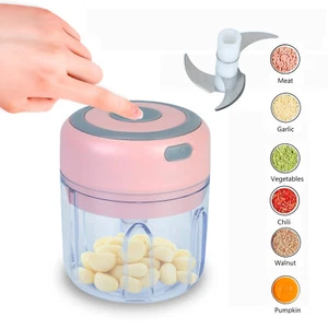 Electric Garlic Chopper Meat Grinder Crusher for Vegetable Fruit Recharchable - Picture 1 of 22