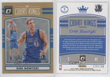 2016-17 Panini Donruss Optic Court Kings Orange Prizm /199 Dirk Nowitzki #4 HOF