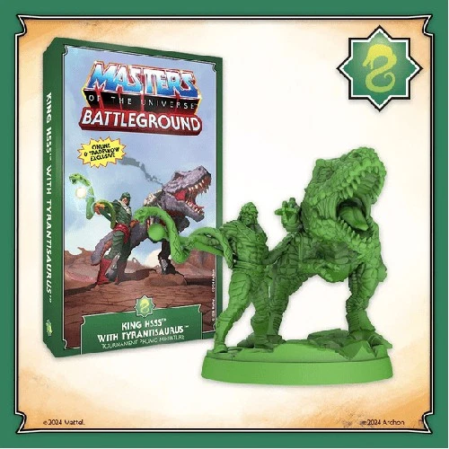 ARCHON STUDIO DIRECT Masters of the Universe: Battleground - King Hsss with Tyrantisaurus - New