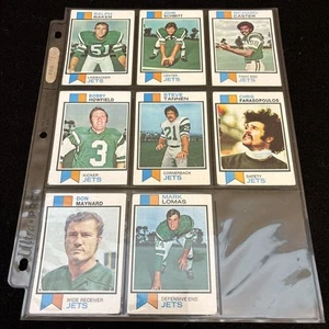 Lot of 8 Vintage Football Cards 1970s New York Jets Maynard Howfield Caster - Picture 1 of 7