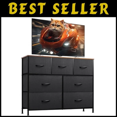 Cómoda moderna de 7 cajones para dormitorio, sala de estar Foto 1 de 4