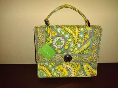 VERA BRADLEY JULIA LEMON PARFAIT SATCHEL CROSSBODY SHOULDER TURN LOCK BAG NWT - Image 1 of 4