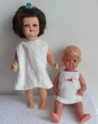 alte Puppe Wernicke 60er Jahre und defekte Schildkröt Inge als Zugabe - Bild 1 von 4