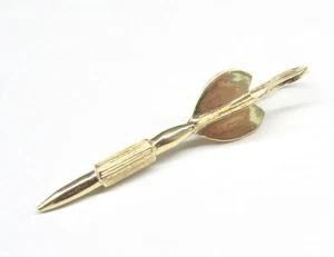 COLGANTE PALILLO DE DIENTES ORO AMARILLO 14K 3D 41X10MM ~ 2,5G - Imagen 1 de 3