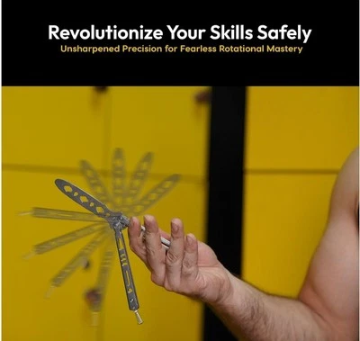 HQ MART Pacote com 2 Conjunto Treinador de Faca Borboleta com Bolsas - Truques de Faca Mestre - Imagem 1 de 4