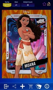 [DIGITAL] Topps Disney Collect Moana Cosmic Chrome Orange Galactic Legendary - Bild 1 von 2