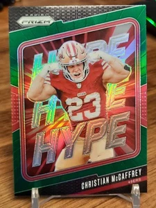 Christian McCaffrey 2024 Panini Prizm Football Hype Green Prizm #5 49ers - Bild 1 von 2