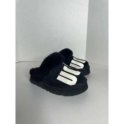 UGG Platform Slip on Slipper Mules Black Disquette Chopd Womens 6 - Image 1 of 4