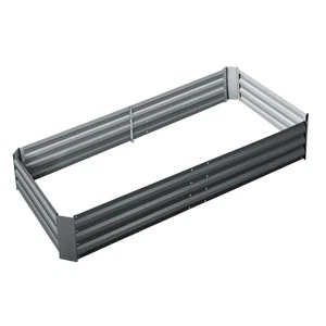 Greenfingers Garden Bed Kit Galvanised Steel Raised Planter Veggie Box 210 90cm - Picture 1 of 7