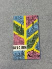 Vintage 1958 Expo 58 Belgium Map Of Brussels Pictorial Tourist Brochure Fold-Out