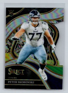 2023 Panini Select #225 Peter Skoronski Green and Yellow Prizms Die Cuts - Bild 1 von 2