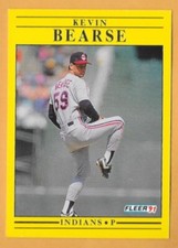 KEVIN BEARSE CLEVELAND INDIANS #361 - FLEER NM-MT 1991
