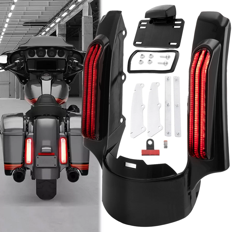 Rear Fender Fascia LED Tail Light For Harley Touring Electra Street Road Glide - Image 1 of 4