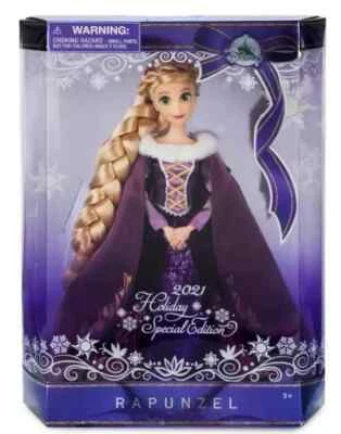 Muñeca Disney Store Rapunzel 2021 Holiday Edición Especial Enredada Foto 1 de 3