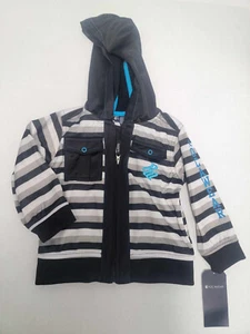 New with tags, RocaWear baby 24 mo. zip up hooded jacket strip boy Roca Wear - Picture 1 of 9