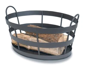 Shaker, Graphite Firewood Log Basket Bin Holder, 4 Units - Picture 1 of 6