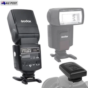 Godox Camera Flash TT520II GN33 Speedlite + Trigger For Nikon Canon Sony Fuji - Picture 1 of 12