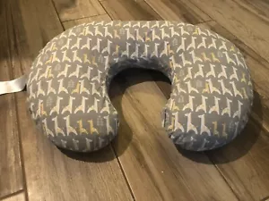 Boppy Nursing Pillow & Cover - Zoo Giraffe White, Black, And Gold - Picture 1 of 2