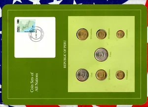 Coin Sets of All Nations Peru 1985-1988 UNC 5,1 Intis 1987 50 Centimos 1988 - Picture 1 of 4