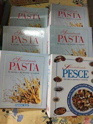 SPECIALMENTE PASTA E PESCE Lotto 6 raccoglitori De Agostini non completa - Immagine 1 di 4