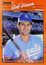 1990 Donruss #326 Bob Boone  Kansas City Royals FREE SHIP